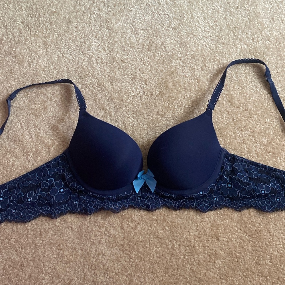 Aerie navy push up bra 32B